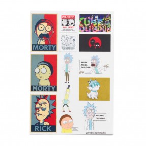 Стікери “Rick and Morty A1”, купити Стікери “Rick and Morty A1”